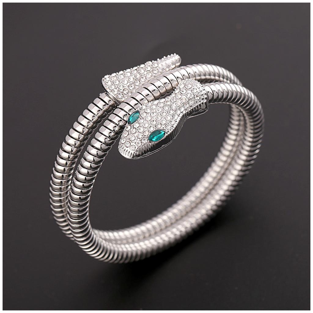 European and American Bracelet Fashionable Design Snake-shaped Winding Punk Style Bracelet Jewelry