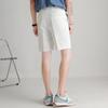 Men's White Summer Suit Shorts - Trendy, Loose, Iron-Free Hong Kong Style 5-Point Casual Pants