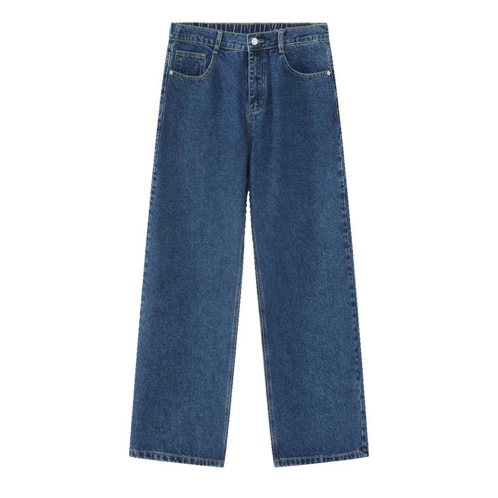 Men's Four Seasons Elastic Waist Straight Casual Jeans