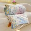 Washed Crinkled Gauze Summer Quilt - Skin-Friendly Cool Blanket for Air Conditioning