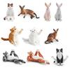 Lifelike Simulation Cat Model PVC Cat Statue Ornament Cute Realistic Pet Figurines  Car Decoration