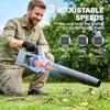 Leaf Blower Cordless with 2 X 4000mAh Batteries & Charger, 36V Lightweight Garden Blower with 1000W Brushless Motor