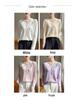 Three-dimensional Floral Knit Cardigan - Autumn/Winter Casual Loose V-neck with Cross Lace Long Sleeves