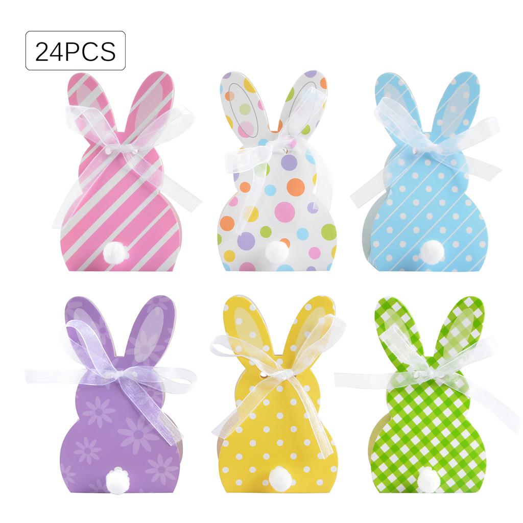 3D Easter Treat Boxes Easter Gift Boxes Bunny Eggs Chicks Goodies Candy Boxes Cookies Containers Cardboard Boxes Bulk For Kids