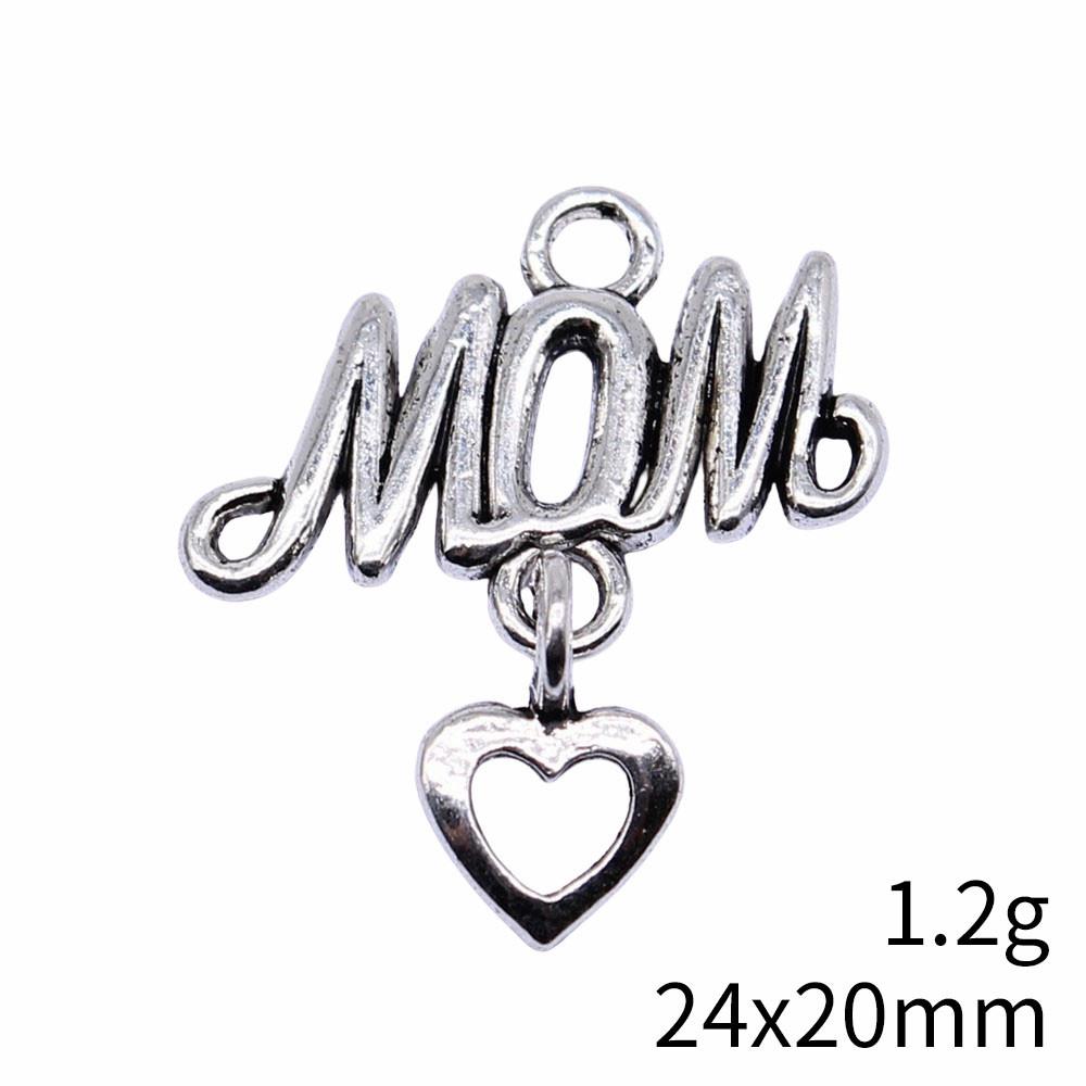 Gifts For Women Charms Bulk Family Member Heart Tags Charms Pendant Souvenir Male Pendant