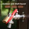1/2 Inch Zinc Alloy Faucet Garden Bibcock Outdoor Lockable Water Tank Connector Industrial Home Irrigation Replacement Tool