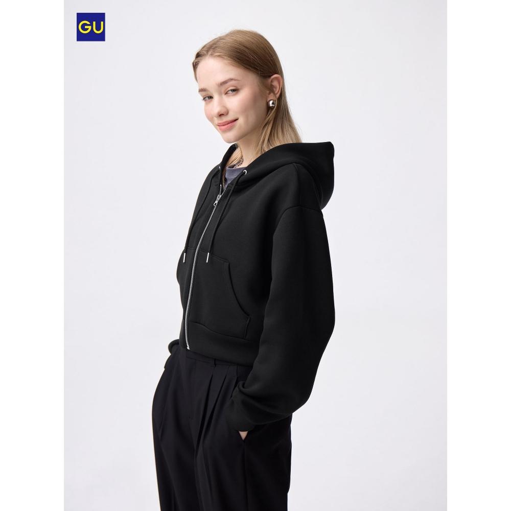 Uniqlo Gu Puff Sweatshirt Full Zip Hoodie