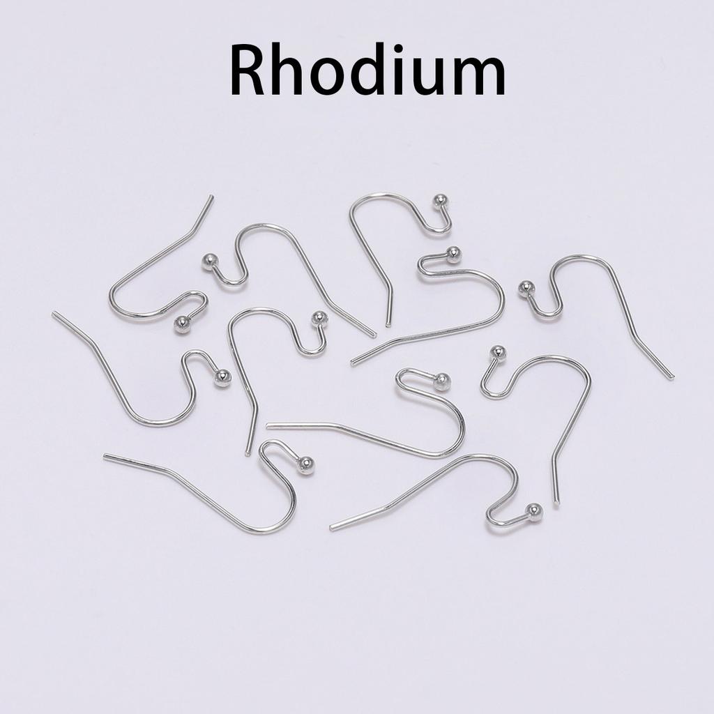 100pcs/lot 21*16mm Earring Hooks Findings Ear Hook Earrings Clasps For Jewelry Making DIY Earwire Supplies