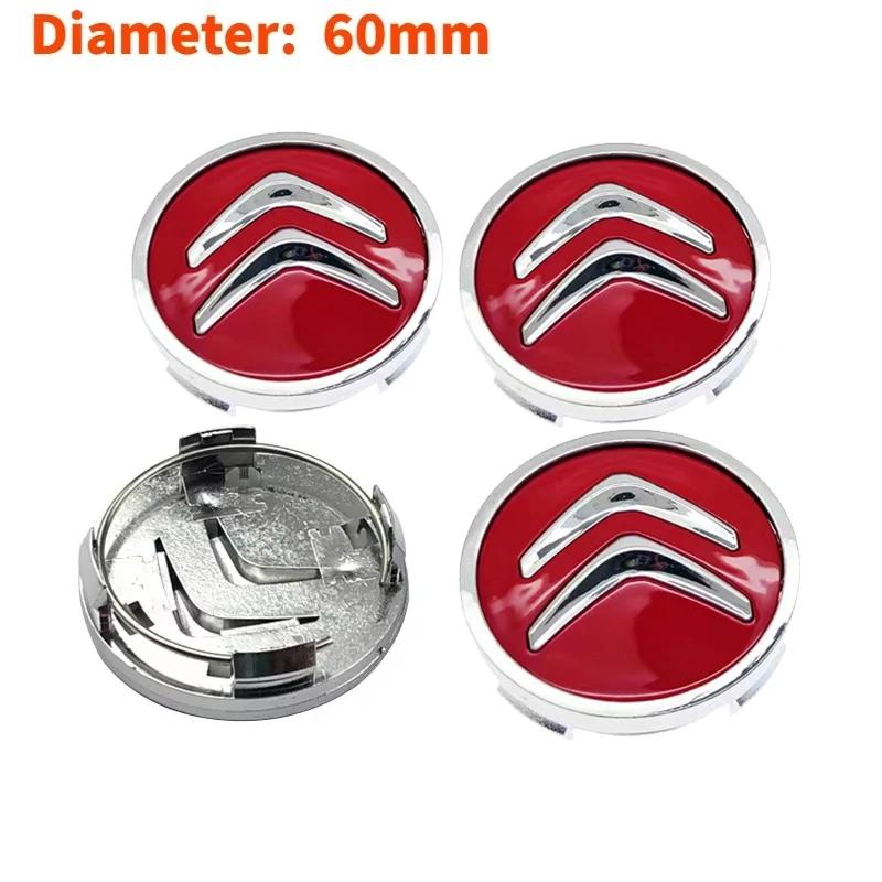 

4pcs Car Wheel Center Hub Cover Caps for Citroen DS3 Picasso C2 C3 Xsara Cactus Saxo C4 C5 C1 Elysee Berling DS4 DS6 Accessories красный