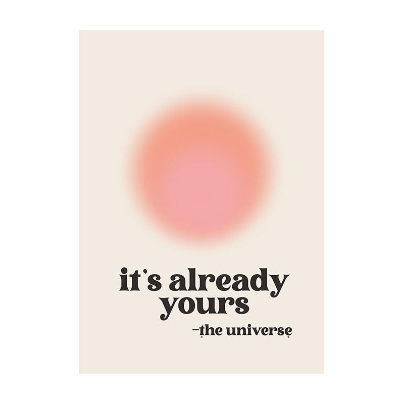 Закон притяжения принт в стиле бохо художественная цитата проявление холст плакат — фото 10