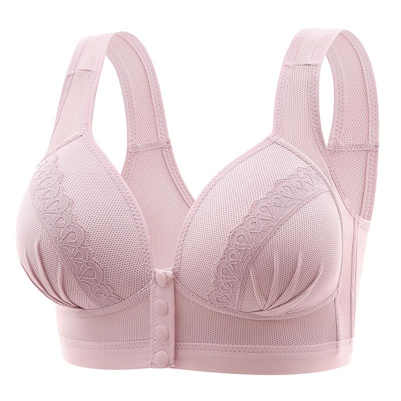 

Тонкая чашка формы в пожилом возрасте удобное нижнее белье спереди пуговицы женский бюстгальтер бюстгальтер 46/115BC cup