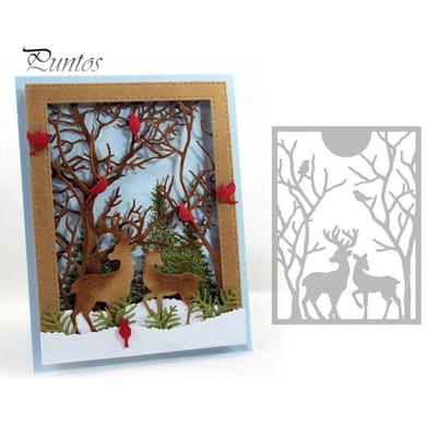 Älg Hjort Metall Skärmallar DIY Scrapbooking Prägla Papperskort Stans Schablon