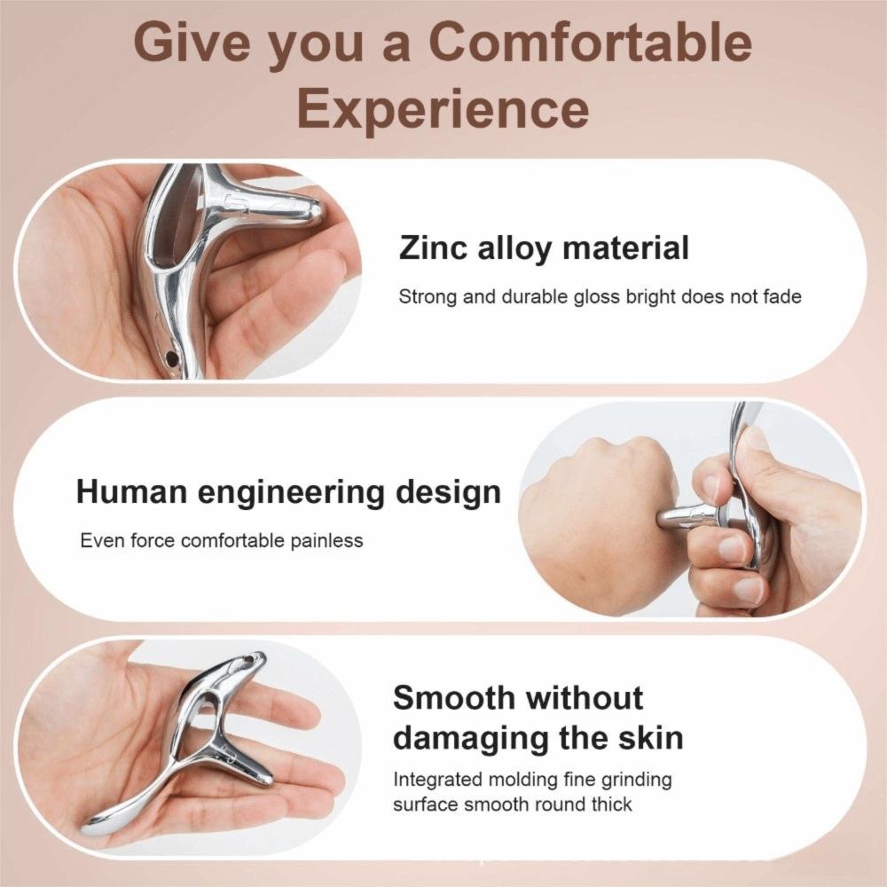 Metal Gua Sha Tool Deep Tissue Massage Acupressure Tool Muscle Scraper Tool  Pain Relief Therapy