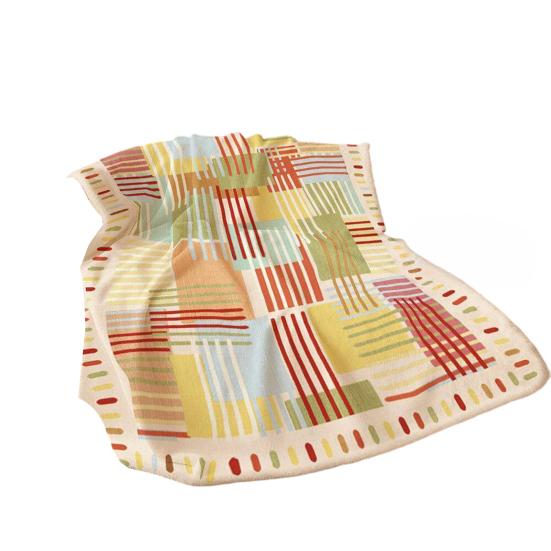 Nap Blanket for Air-Conditioned Rooms, Lightweight Flannel Throw Blanket, Double-Sided Soft Anti-Static Cozy Shawl for Home Office Travel Dorm