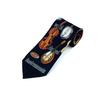 Leichte Herrenkrawatte mit dynamischen Gitarren- und Schlagzeuggrafiken, zeitgenössische Fliege für das tägliche Styling