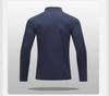 Herren Sport-T-Shirt mit halbem Reißverschluss, langärmelig, schnelltrocknend, für Laufen & Radfahren