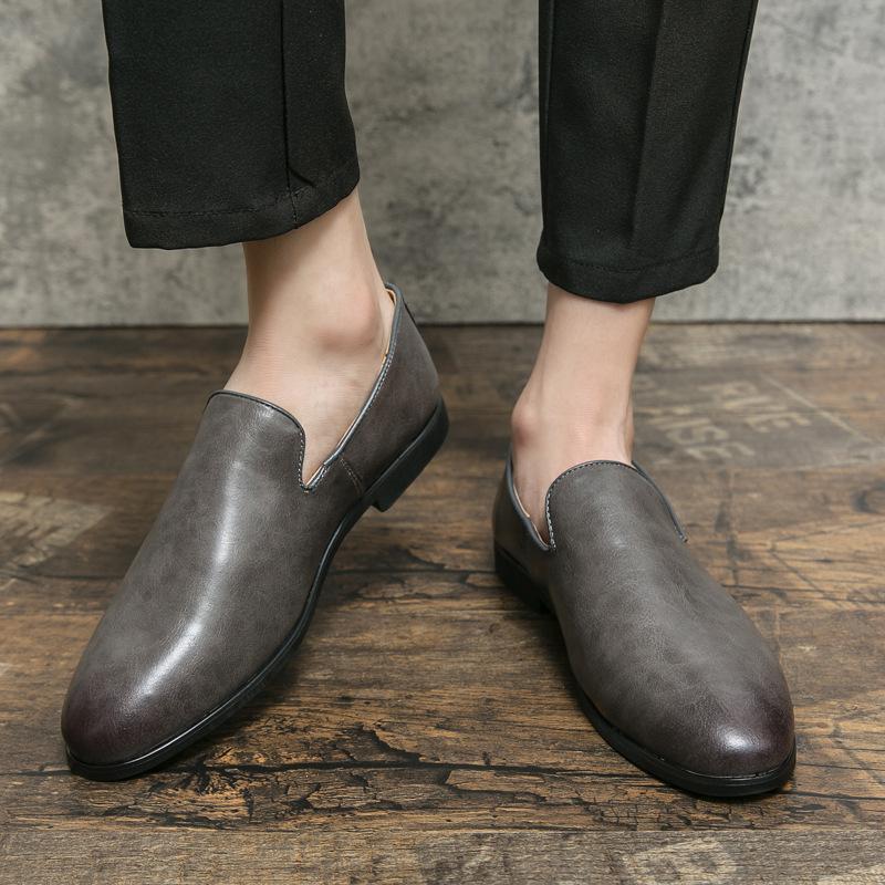 Summer British Doudou Shoes Business Casual Lazy Youth Formal Hairstylist Leather Shoes
