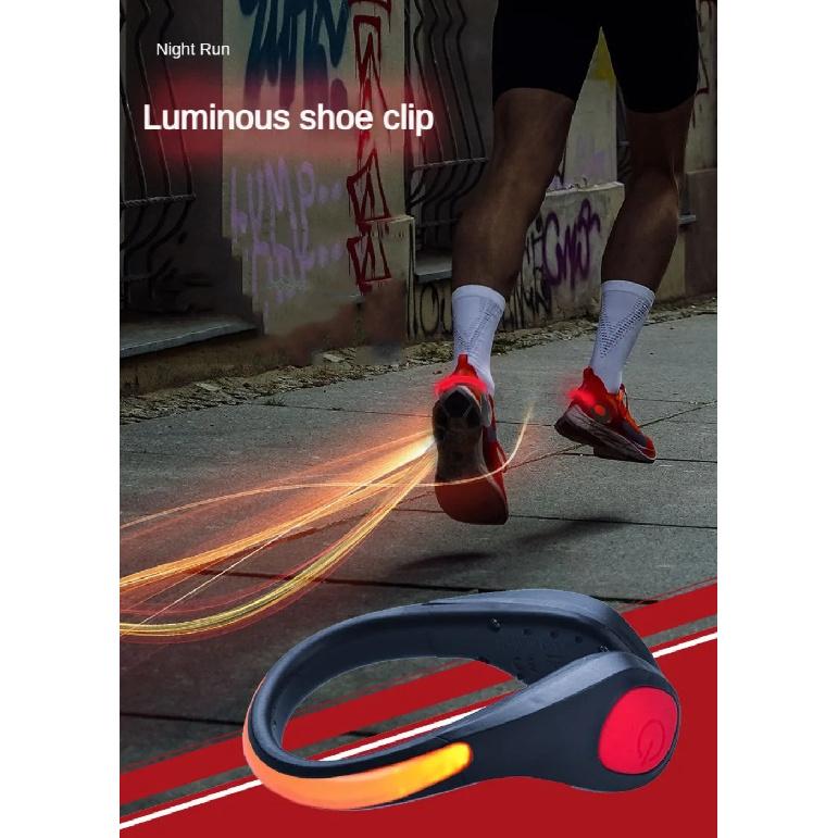 Outdoor Running Light LED Luminous Shoe Clip Light Night Safety Warning Bright Flash Light Sport Bicycle Bike Shoe ClipLight