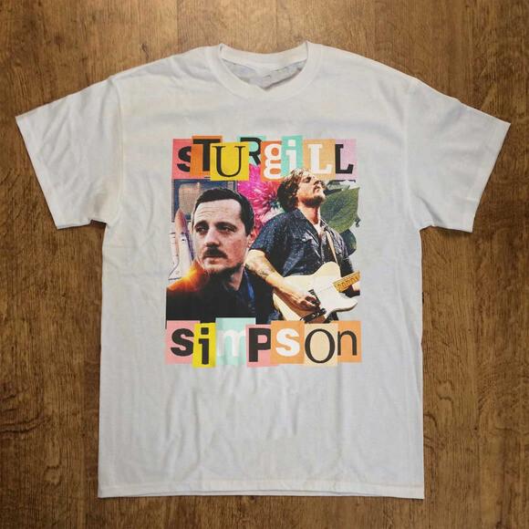 Sturgill Simpson Unisex White Tshirt E322 Unisex T-Shirt S