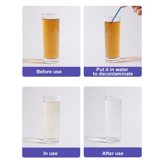 14 pçs/caixa varas de limpeza de drenagem forte descontaminação remover óleo ingredientes seguros limpadores de tubulação de banheira de toalete para cozinha
