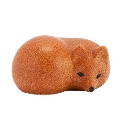 Lisa Larson SKANSEN Miniskansen Fox Mini Brown Pottery Figurine Small Size Japan