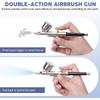 HHO-Dual-Action 0.3Mm Airbrush Gun Kit- Feed Functionality For Painting, Modeling, Cake Decorating, Makeup, Nails, Crafts