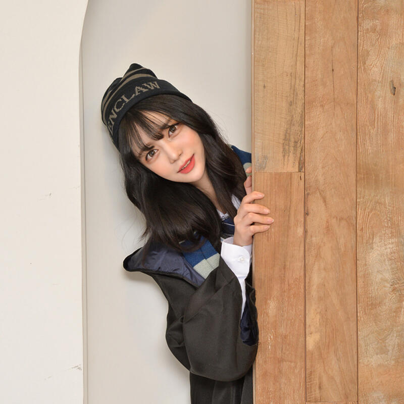 Magic School Dormitory Lettering Blue Beanie