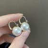 Minimalist Simple Style Stylish Fashionable Big Pearl Dangle Earrings Latest Korean Style Brincos JewelrySimple Dangle