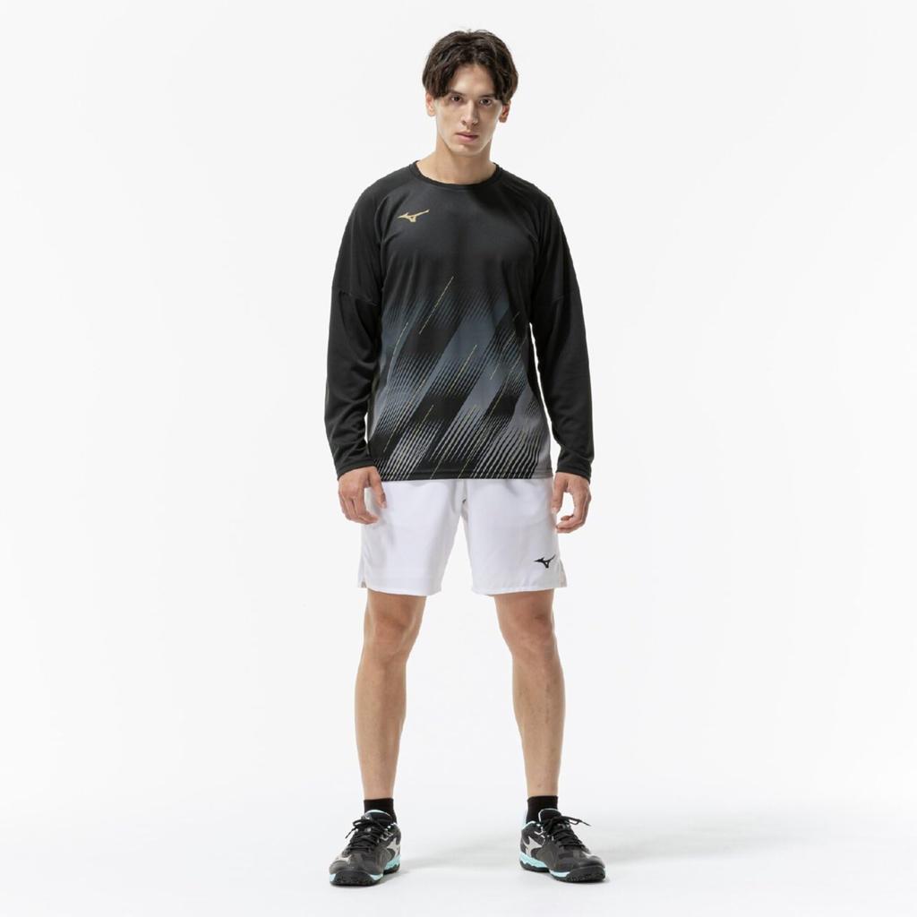 Wear Game Easy To Move XL [Mizuno] Tennis/Badminton Shirt, In, Sweat-Wicking, Quick-Drying, 62JAD029, Unisex, Black,