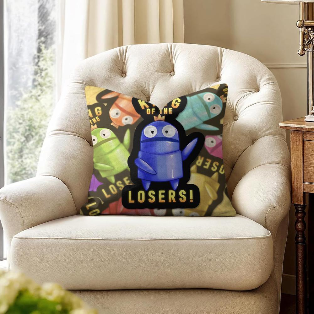 Horrible Games RREPOS Cushion Cover Natural Linen Organic Fabric DoubleSided Printing Couch Pillow Covers Home Decor