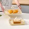 Stackable Rectangular Storage Tray Lightweight Serving Tray Eco-friendly Fruit Tray  Food Serving