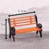 Miniature Panche Sedie Figure Artigianato in PVC Decorazioni Mini Giardino Paesaggi Micro Accessori Casa delle Bambole Fai da Te