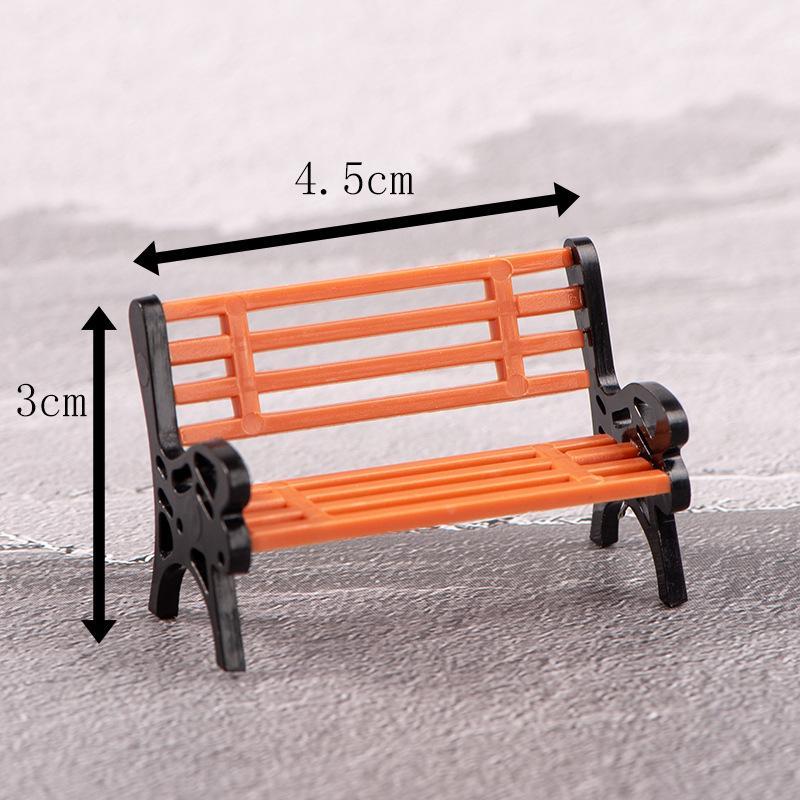 Miniature Panche Sedie Figure Artigianato in PVC Decorazioni Mini Giardino Paesaggi Micro Accessori Casa delle Bambole Fai da Te