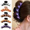 Halloween Hair Claw Clips Clip for Women Girls, Cute Witch Hat/Pumpkin/Ghost Decorative Pins Thick Plastic Clips, Non-Slip Headwear Party Daily