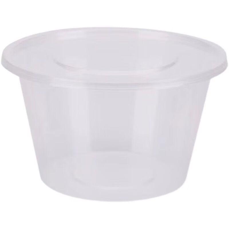 500ml Round Disposable Plastic Food Containers with Lids