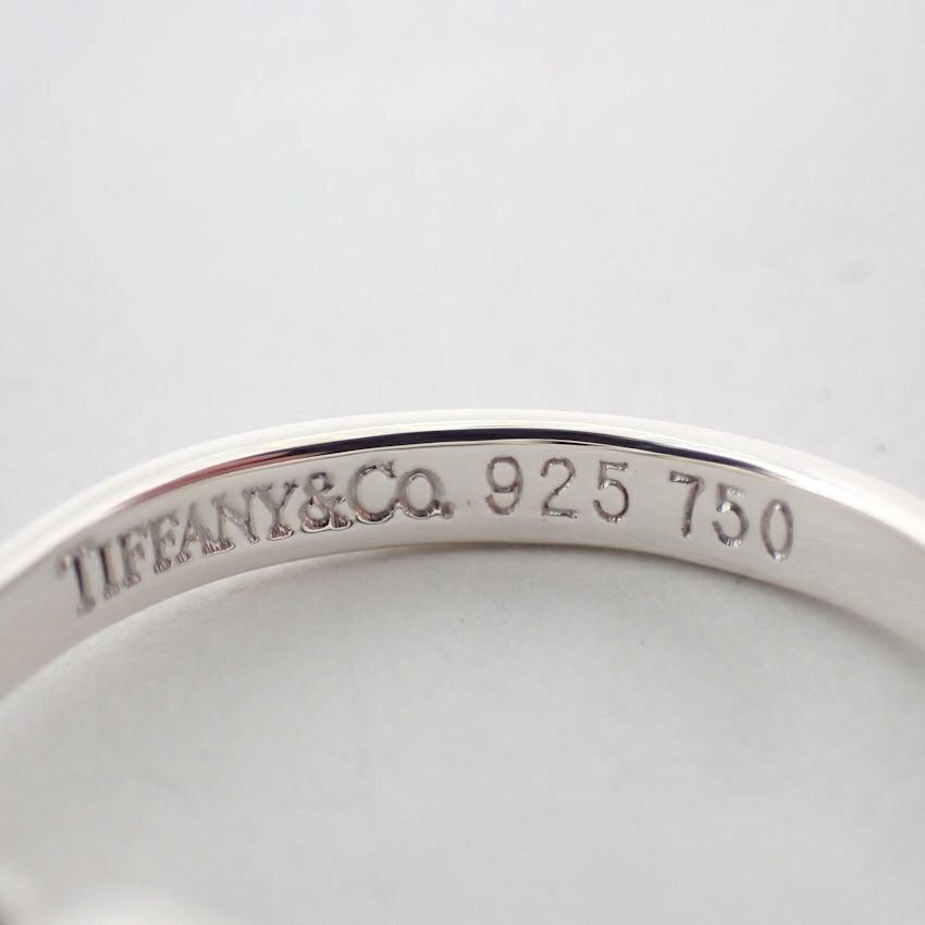 [Pre-owned] TIFFANY 925/750 Love Knot Combination Ring / Size 12 / J68-3