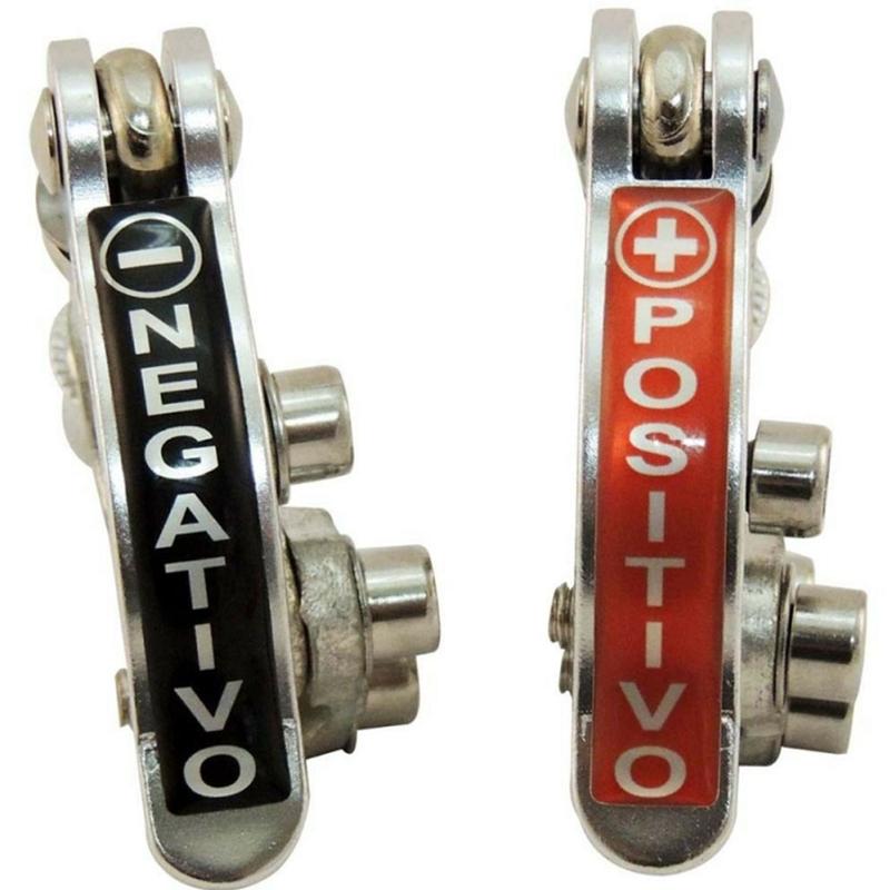 2Pcs Battery Terminal Connectors Top Post Battery Terminal Ends Copper Plate Positive Negative Applicated In Car Boat Van