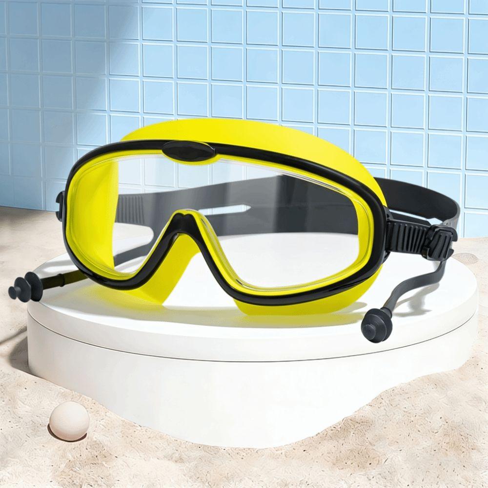 Wide View Big Frame Swim Goggles Anti-Fog Large Frame Swim Goggles Swimming Goggles Swimming