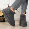 Autumn Winter Short Snow Boots for Women Solid Color Thicken Warm Cotton Shoes Woman Thick Bottom Non Slip Platform Botas Mujer