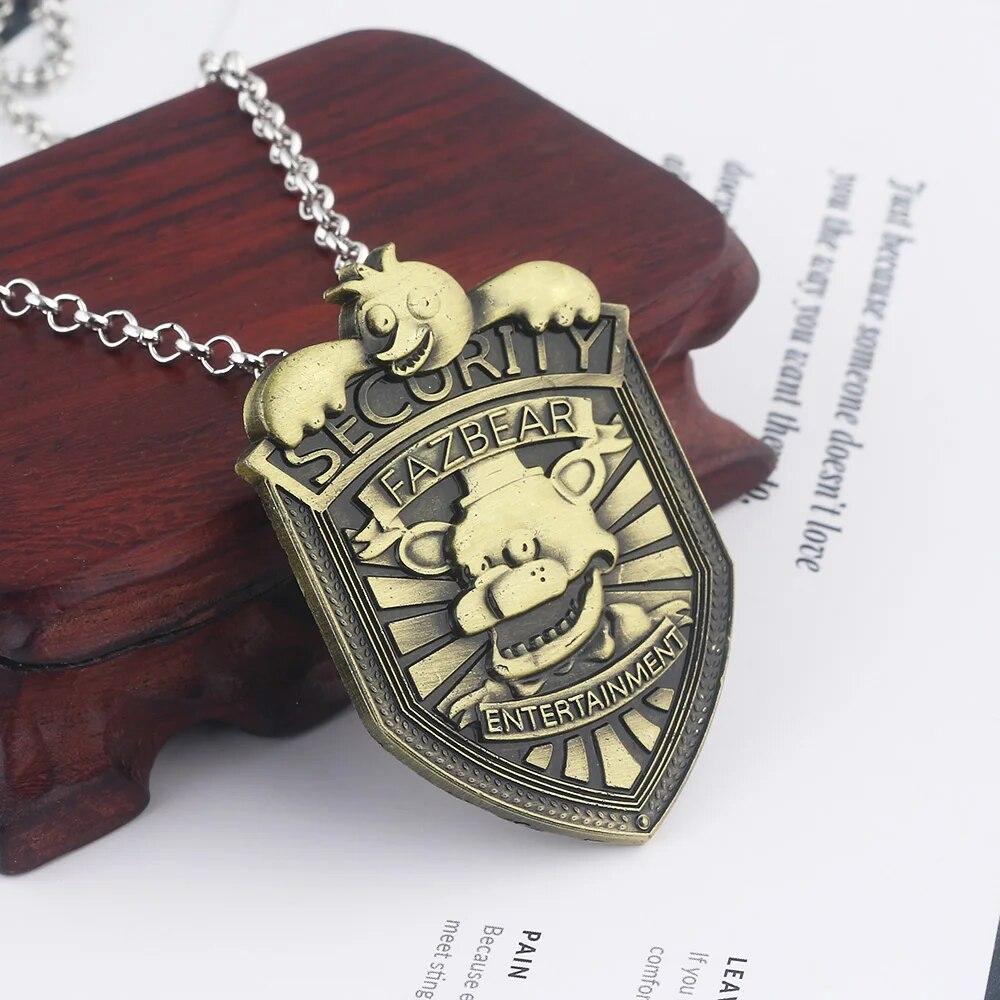 Anime Game FNAF Freddy Necklace Foxy Bonnie Animal Doll Figures Pendant Necklace Jewelry Accessories Kids Gift
