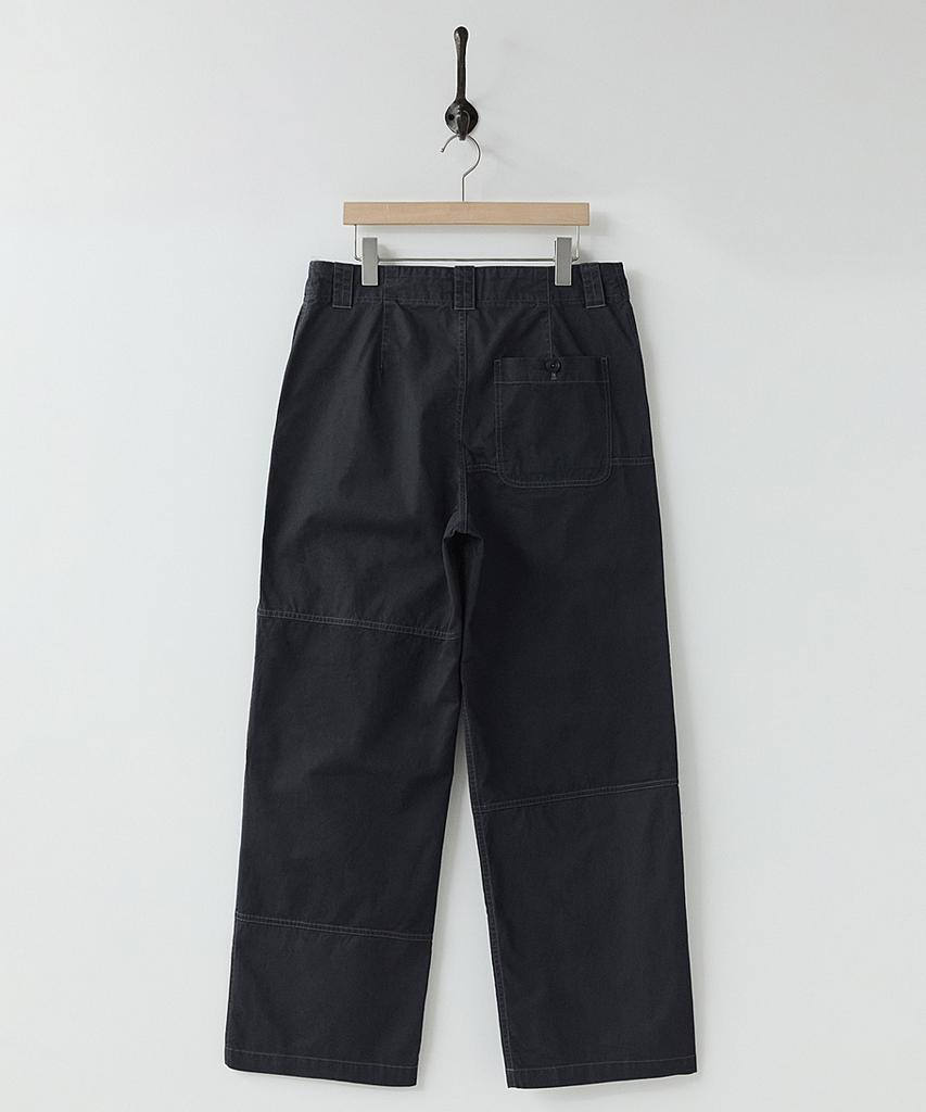Leopeusaideu Contrast Panel Pants Ash Black
