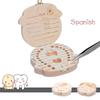 Wooden Baby Teeth Storage Box Teeth Wooden Box Umbilical Cord Tooth Collection Box Infant And Toddler Souvenir Box