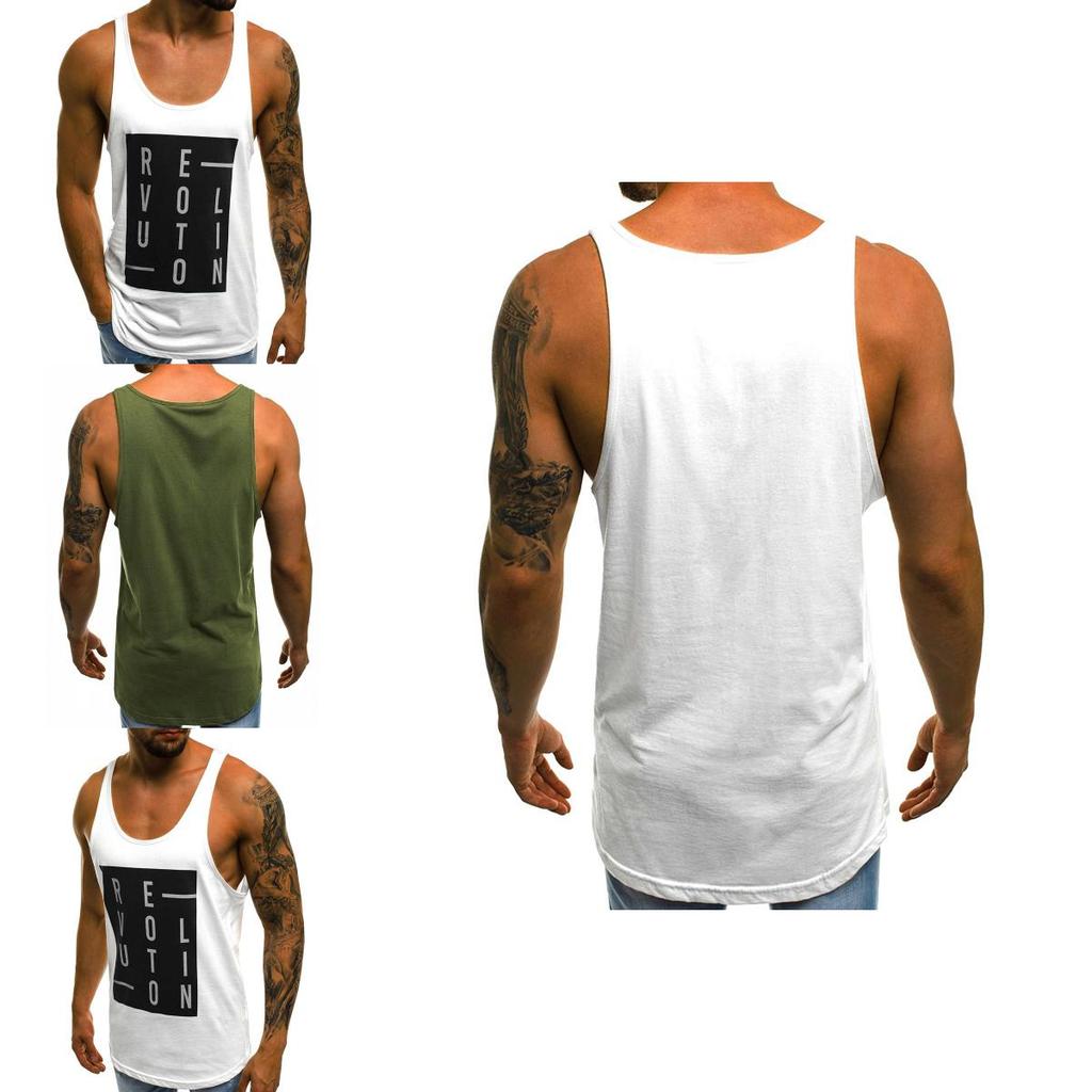 Premium Men's Casual Sleeveless Tank Tops With Square Neck Sports Undershirt