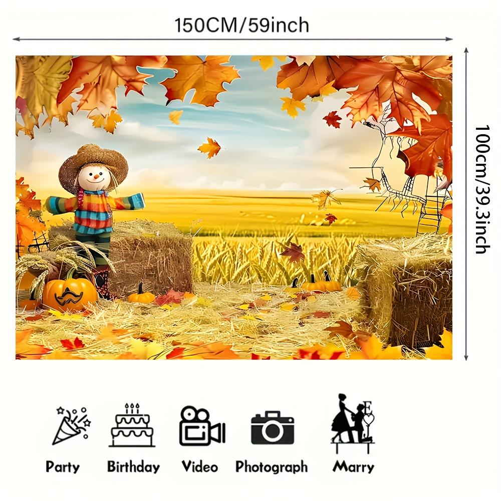 1 Piece of 2D Plane with a Harvest and Thanksgiving Background Highly Suitable As a Backdrop for Family Room and Seasonal