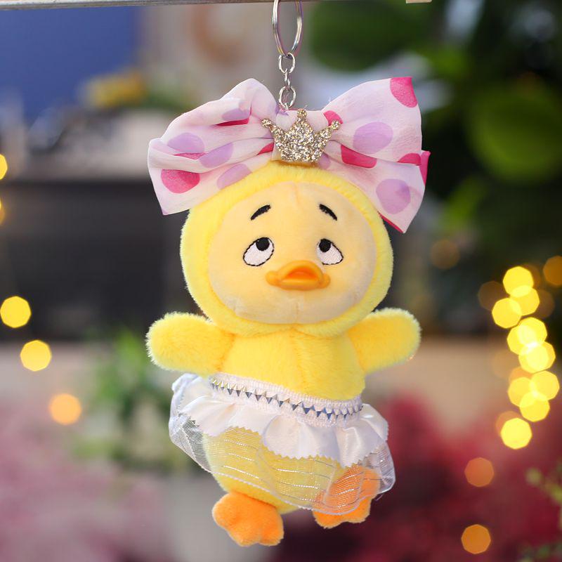 Creative Cartoon Annoyed Duck Plush Toy Pendant - Little Duck Bag Charm