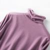 Women's Plus Size High Neck Turtleneck Pullover Sweater – Slim Fit, Thick, Pure Color, Autumn/Winter.
