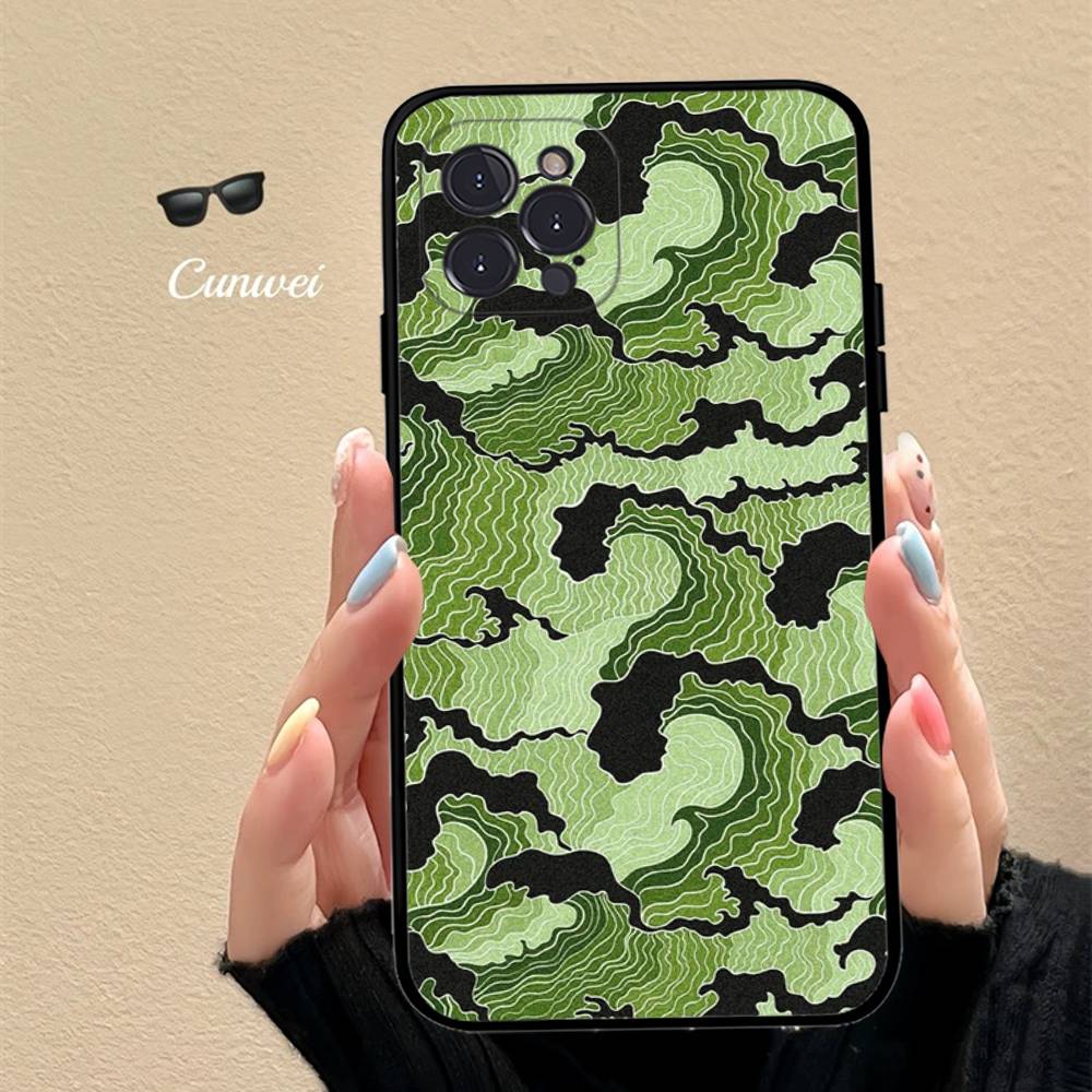 

Simple Graphic Design Of Ocean Waves Phone Case For IPhone 16 15 14 13 12 Mini 11 Pro XS Max X XR SE 6 7 8 Plus iPhone 12