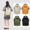New Simple Travel Bag Solid Color Backpack Casual Outdoor Large Capacity Backpack Small Fresh Student Schoolbag