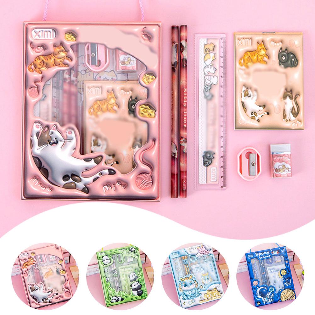 Stationery Set 6 In 1 Student Gift Pencil Set Study Stationery Set Perfect Gift Elementary Students And Kindergarten Children