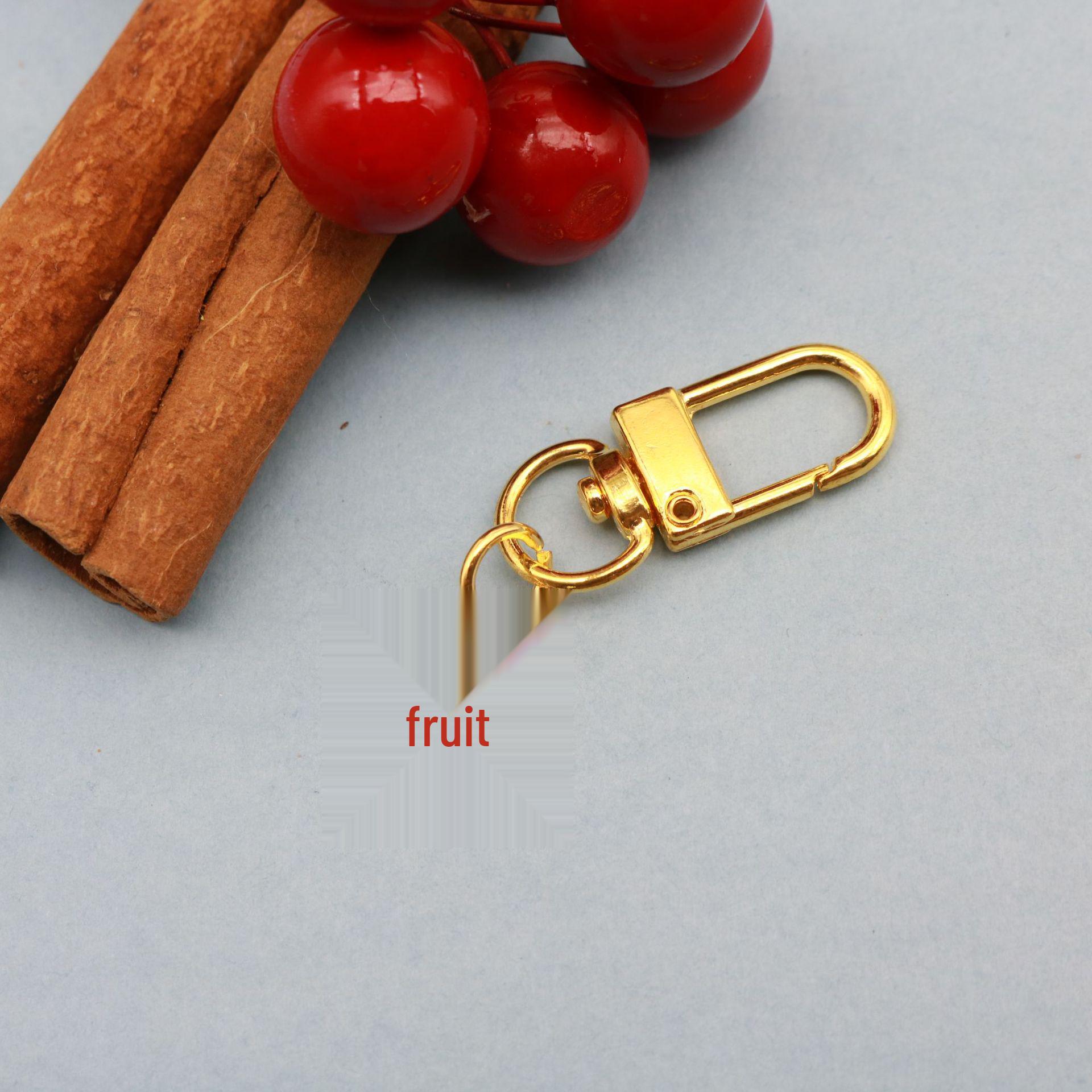 Simple Daisy Flower Oil Drip Keychain Pendant красный
